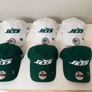 New Era Jets White and Green Caps Collection NFL
